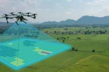 Smart farm using drone for research analysis, terrain scan and monitoring soil hydration