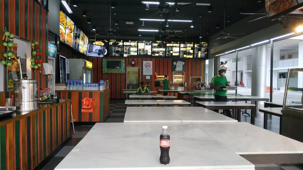 No business for mamak stall in Taman Wahyu, Kuala Lumpur during lockdown due to Corona virus