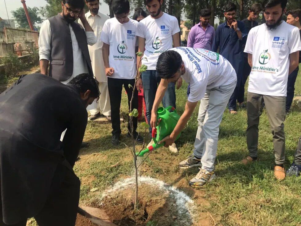 A cleanliness and plantation drive