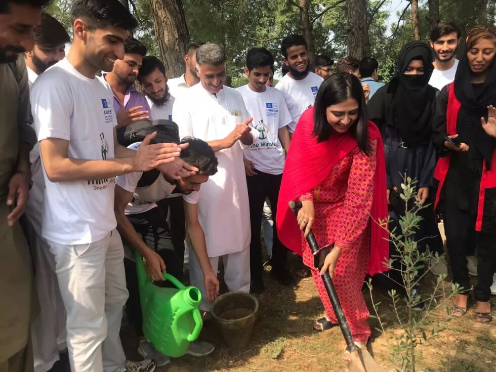 A cleanliness and plantation drive arranged by the GYM club of the National Skills University, Islamabad