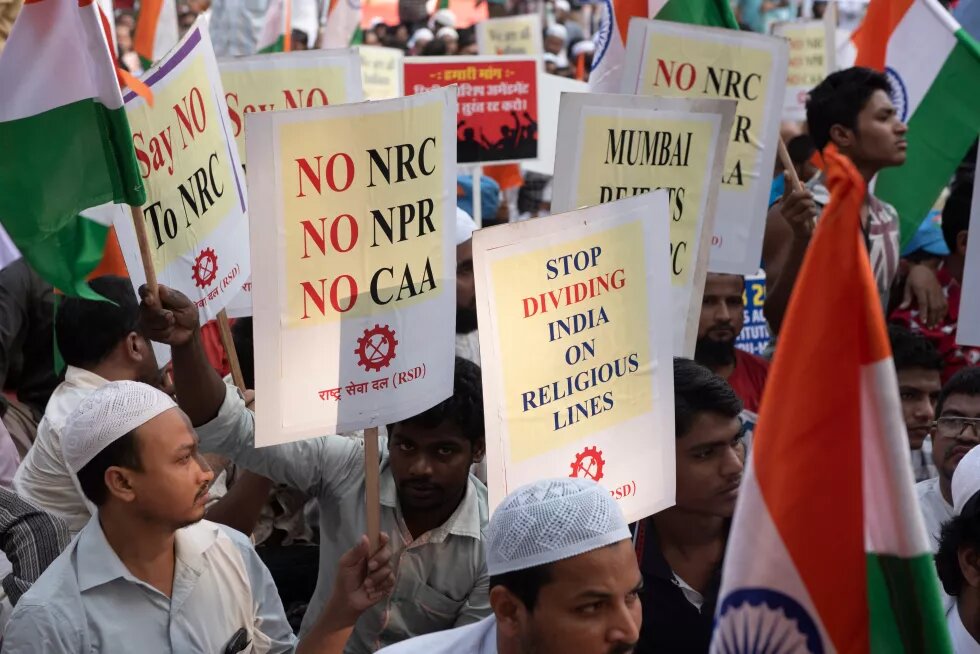 People protested against the controversial anti-Muslim Citizenship Amendment Bill 